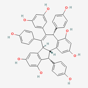 molecular formula C42H32O9 B1203591 Copalliferol B CAS No. 104380-52-1