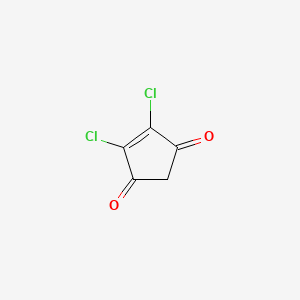 molecular formula C5H2Cl2O2 B12036011 4,5-Dichlorocyclopent-4-ene-1,3-dione CAS No. 3229-28-5