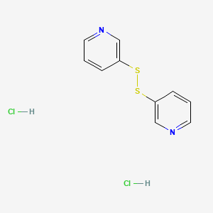 molecular formula C10H10Cl2N2S2 B1203606 3,3-Dithiodipyridine dihydrochloride CAS No. 538-45-4