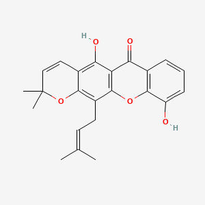 molecular formula C23H22O5 B1203607 Trapezifolixanthone CAS No. 50816-23-4