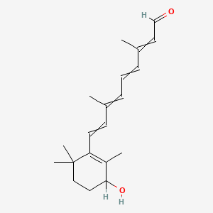 molecular formula C20H28O2 B1203608 rac all-trans 4-Hydroxyretinal 
