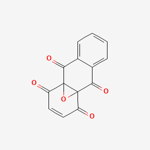 molecular formula C14H6O5 B1203611 4a,9a-Epoxyanthracene-1,4,9,10-tetrone CAS No. 69448-06-2