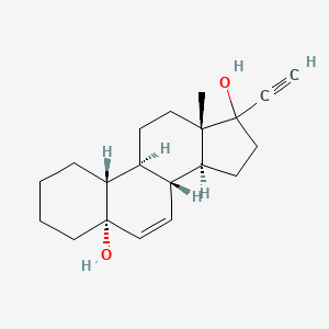 molecular formula C20H28O2 B1203612 19-Norpregn-6-en-20-yne-5,17-diol 
