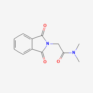 molecular formula C12H12N2O3 B1203624 2H-Isoindole-2-acetamide, 1,3-dihydro-N,N-dimethyl-1,3-dioxo- CAS No. 13648-32-3