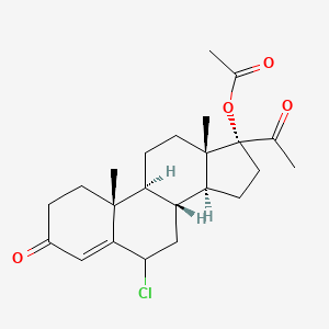molecular formula C23H31ClO4 B1203628 6-Chloro-17-acetoxyprogesterone CAS No. 33125-90-5