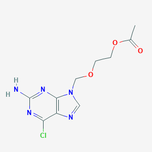 molecular formula C10H12ClN5O3 B120364 9-((2-Acetoxyethoxy)methyl)-2-amino-6-chloropurine CAS No. 81777-48-2