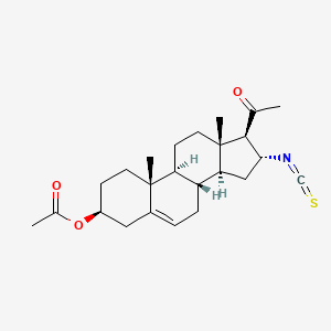 molecular formula C24H33NO3S B1203640 16-Isothiocyanato-20-oxopregn-5-en-3-yl acetate CAS No. 6084-04-4