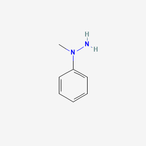 molecular formula C7H10N2 B1203642 1-Methyl-1-phenylhydrazine CAS No. 618-40-6