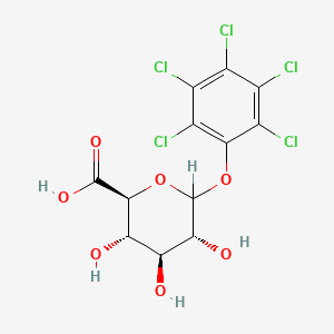 molecular formula C12H9Cl5O7 B1203647 Pentachlorophenol glucuronide CAS No. 25631-33-8
