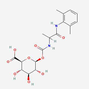 molecular formula C18H24N2O9 B1203649 Tocainide cbg CAS No. 73025-66-8