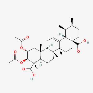 2alpha,3beta,20beta-Urs-delta 12-ene-23beta,28-dioic acid 2,3-diacetate