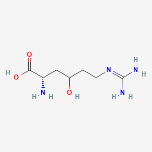 molecular formula C7H16N4O3 B1203659 Hydroxyhomoarginine CAS No. 1616-99-5