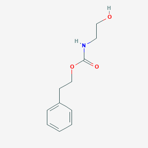 molecular formula C11H15NO3 B1203660 (2-Hydroxyethyl)carbamic acid 2-phenylethyl ester CAS No. 30751-01-0