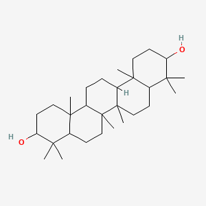 molecular formula C30H52O2 B1203669 Gammacerane-3,21-diol 