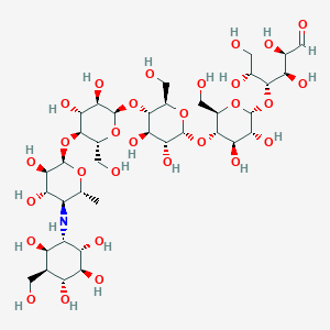 molecular formula C37H65NO29 B1203670 Oligostatin D CAS No. 80955-61-9