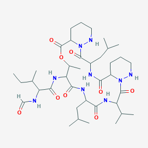 molecular formula C38H65N9O9 B1203672 Depsidomycin CAS No. 131956-33-7