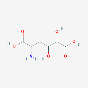 molecular formula C6H11NO6 B1203675 alpha-Amino-gamma,delta-dihydroxyadipic acid CAS No. 66660-16-0