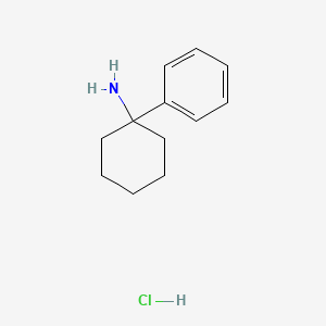 molecular formula C12H18ClN B1203676 1-Phenylcyclohexylamine hydrochloride CAS No. 1934-71-0