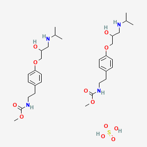 molecular formula C32H54N4O12S B1203683 Pamatolol sulfate CAS No. 59954-01-7