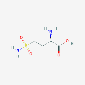 molecular formula C4H10N2O4S B1203717 (2s)-2-Amino-4-sulfamoylbutanoic acid CAS No. 83199-31-9