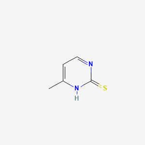 molecular formula C5H6N2S B1203730 2-Mercapto-4-methylpyrimidine CAS No. 35071-17-1