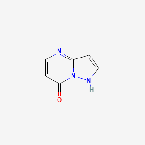 molecular formula C6H5N3O B1203732 pyrazolo[1,5-a]pyrimidin-7(4H)-one CAS No. 57489-79-9