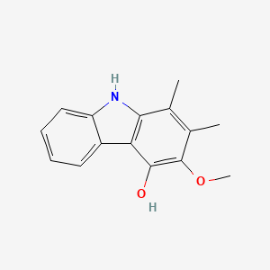 molecular formula C15H15NO2 B1203746 卡巴佐霉素 B CAS No. 75139-38-7