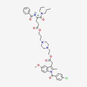 molecular formula C46H58ClN5O8 B1203747 Proglumetacin CAS No. 57132-53-3