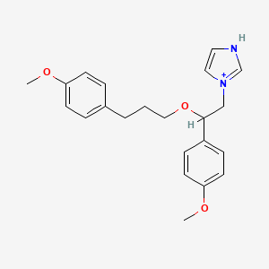 molecular formula C22H27N2O3+ B1203749 SKF-96365 阳离子 