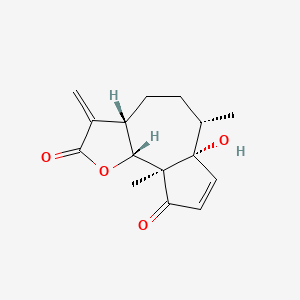 molecular formula C15H18O4 B1203750 Hymenin CAS No. 20555-04-8