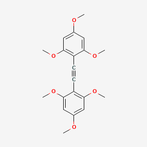 molecular formula C20H22O6 B12037539 Benzene, 1,1'-(1,2-ethynediyl)bis[2,4,6-trimethoxy- CAS No. 116064-25-6