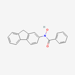 molecular formula C20H15NO2 B1203756 N-Hydroxy-N-(2-fluorenyl)benzamide CAS No. 3671-71-4