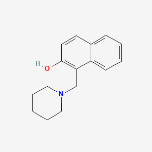 molecular formula C16H19NO B1203757 1-(哌啶-1-基甲基)萘-2-醇 CAS No. 5342-95-0