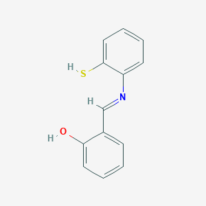 molecular formula C13H11NOS B1203760 Salicylideneamino-2-thiophenol CAS No. 3449-05-6