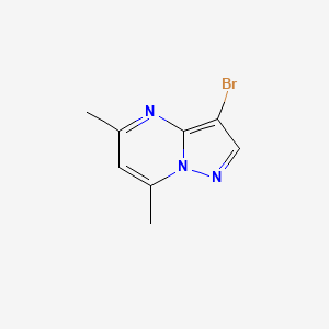 molecular formula C8H8BrN3 B1203761 3-Bromo-5,7-dimethylpyrazolo[1,5-a]pyrimidine CAS No. 41945-37-3