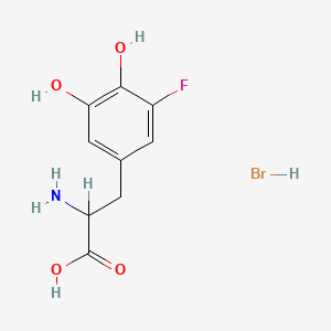molecular formula C9H11BrFNO4 B1203762 5-Fluorodopa CAS No. 42877-15-6