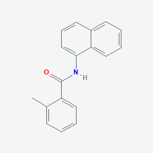 molecular formula C18H15NO B12037638 Benzamide, N-(1-naphthyl)-2-methyl- 
