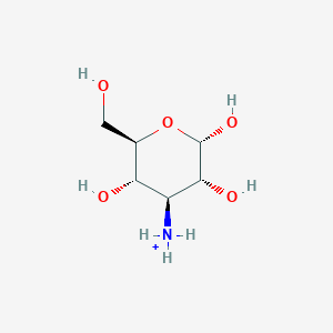 molecular formula C6H14NO5+ B1203764 α-D-卡那糖胺(1+) 