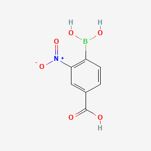 molecular formula C7H6BNO6 B1203773 4-羧基-2-硝基苯硼酸 CAS No. 85107-54-6