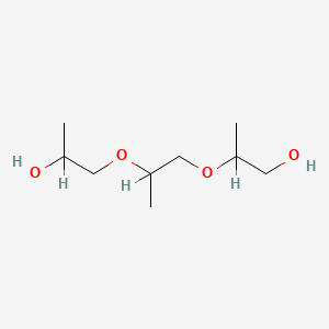 molecular formula C9H20O4<br>CH3CHOHCH2OCH(CH3)CH2OCH(CH3)CH2OH<br>C9H20O4 B1203775 2-(2-(2-羟基丙氧基)丙氧基)-1-丙醇 CAS No. 24800-44-0