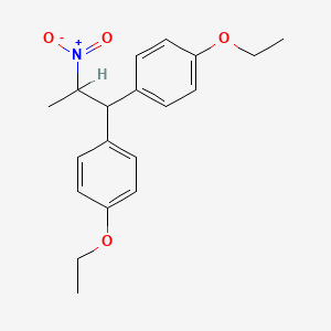 molecular formula C19H23NO4 B1203776 1,1-Bis(p-ethoxyphenyl)-2-nitropropane CAS No. 26258-70-8