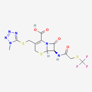 molecular formula C13H13F3N6O4S3 B1203779 Cefazaflur CAS No. 58665-96-6