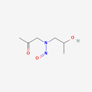 molecular formula C6H12N2O3 B1203780 N-Nitroso(2-hydroxypropyl)(2-oxopropyl)amine CAS No. 61499-28-3