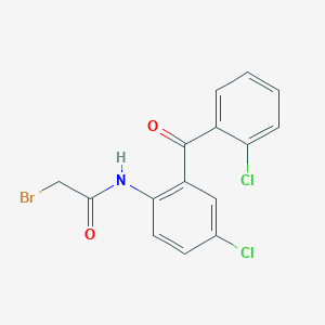 molecular formula C15H10BrCl2NO2 B120379 2-Bromo-N-(4-chloro-2-(2-chlorobenzoyl)phenyl)acetamide CAS No. 5504-92-7