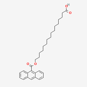 molecular formula C31H40O4 B1203791 16-(9-Anthroyloxy)palmitic acid CAS No. 64821-29-0