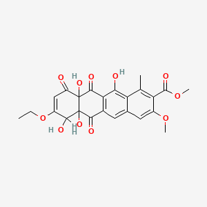 molecular formula C24H22O11 B1203798 3-Demethoxy-3-ethoxytetracenomycin C CAS No. 79495-72-0