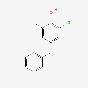 molecular formula C14H13ClO B1203800 4-Benzyl-6-chloro-o-cresol CAS No. 65053-91-0