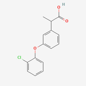 molecular formula C15H13ClO3 B1203810 2-(m-(o-Chlorophenoxy)phenyl)propionic acid CAS No. 56911-35-4