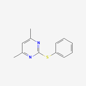 molecular formula C12H12N2S B12038106 4,6-Dimethyl-2-(phenylthio)pyrimidine 