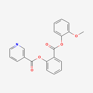2-[(2-Methoxyphenoxy)carbonyl]phenyl nicotinate